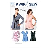 Kwik Sew K3487 Maternity Tops Sewing Pattern, Size XS-S-M-L-XL