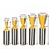 DBoyun 5 Bits Dovetail Router Bit SetStraight 1/2-Inch Shank