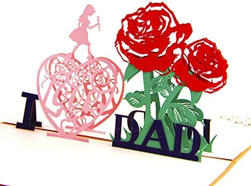 Father's Day Card-I Love Dad-A Present For Father.
