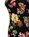 Awesome21 Floral Print Sleeveless Racer-Back Mini Body-Con Dress Black S