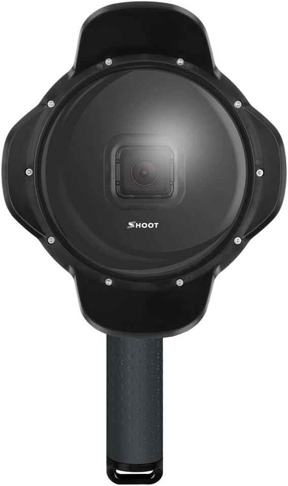 Shoot 2.0 Version, Outtek 6'' inch Diving Underwater Lens Hood Dome Port Cover for Gopro Hero 5 Diving Camera Underwater Photography – Black