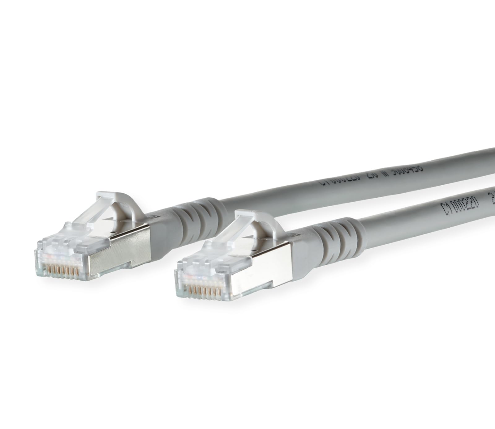 Metz Connect 1308453033-E RJ45 Patch Cable CAT 6a S/FTP 3.00 m Grey with Latch Protection