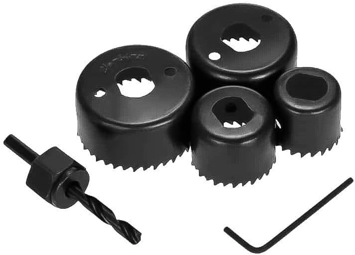 RESKA Hole Saw Set Drill Bit Cutting Cutter Round Circular 32Mm/38Mm/44Mm/54Mm - 6 Pieces