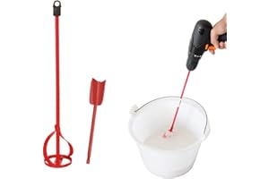 Lqucwepp 2PCS Paint Mixer for Drill, Grout, Thinset, Plaster, Mud, Cement Mixer Stirring Paddle,Paintingtool for All Standard