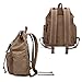 GINGOOD Canvas Backpacks Vintage Rucksack Casual Leather Army Kipling Knapsack 19L Khaki #220
