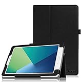 Fintie Folio Case for Samsung Galaxy Tab A 10.1 with S Pen, Premium Vegan Leather Slim Fit Folio Stand Cover with Auto Sleep/Wake for Galaxy Tab A with S Pen 10.1 inch (SM-P580/SM-P585), Black