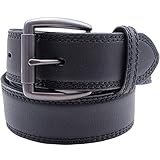 Wolverine Men's Smooth Belt With Gunmetal Roller Buckle