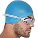 SwimElite Mirrored Swimming Goggles for Men and Women + Exclusive Swim Cap & Protective Case (Mirrored White)