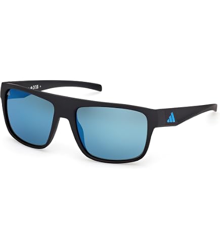 Amazon.com: Sunglasses Adidas Sport SP 0001 02A Matte Black/Smoke
