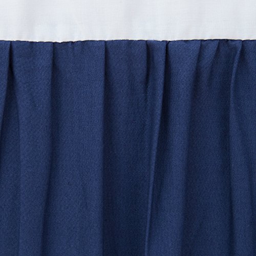 image for TILLYOU Crib Bed Skirt Dust Ruffle, 100% Natural Cotton, Nursery Crib 