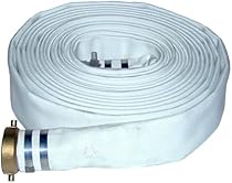 JGB Enterprises Eagle Hose Eagleflo Eagle Mill Polyester Discharge Hose Assembly, White, 2