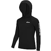 Blueleaf Boys Rash Guard Long Sleeve Hoodie UPF 50+ Sun Protection Fishing Shirt Kids SPF Water Beach UV Shirt Thumb Hole