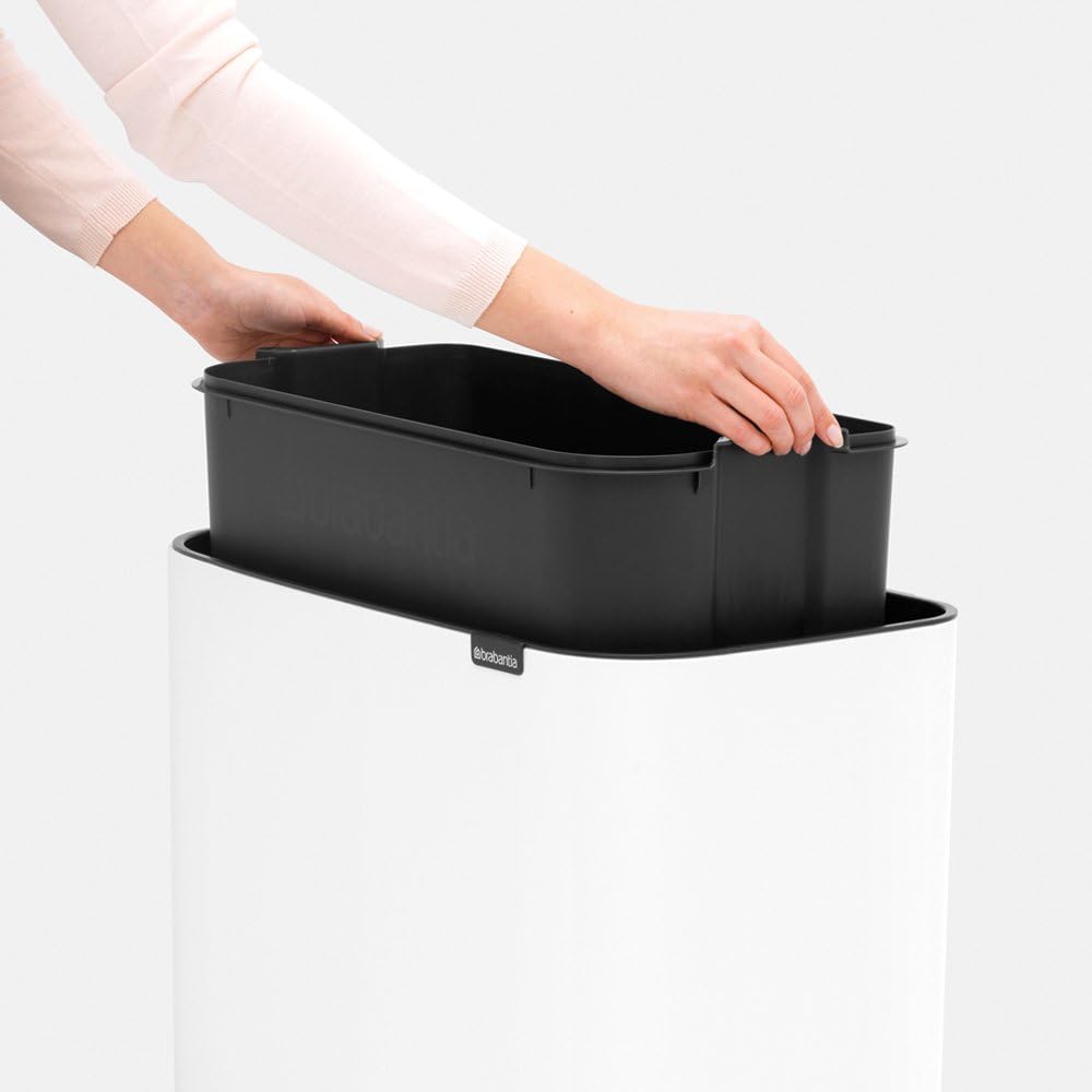 Brabantia Bo Touch Bin - 36L Inner Bucket (White) Waste Kitchen Bin - Soft-touch, 36 litres (9.5 gallons) - Image 4