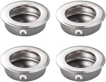 4PCS 35mm flacher Edelstahl Einbau Flush Pull Finger Insert Schiebetür