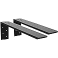 Countertop Support Bracket 2 Pack Heavy Duty Countertop Hidden Bracket Shelf Bracket 10" x 6" x 2 1/2" Forward L Bracket Metal Corbels for Quartz/Granite/Wood/Concret/ Laminate Countertops