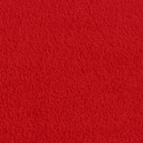 Red Anti Pill Solid Fleece Fabric, 60" Inches Wide - Sold By The Yard