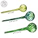 Watering Bulbs for Plants - 3 Pack - Blown Glass | Decorative | Indoor Use | Outdoor Gardens (by Best Home Products)