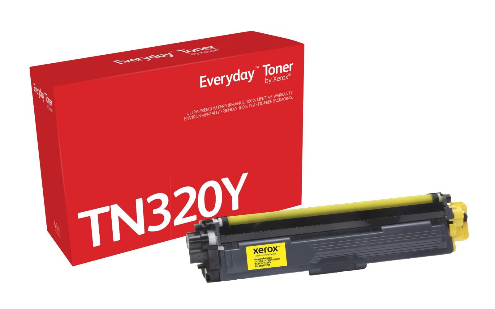 Xerox Everyday Compatible Brother TN230Y Yellow Toner, Standard Capacity