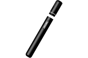 ASHCUBES Cigar Tube Metal Waterproof Cigar Holder Aluminum Air Tight Cigar Case Tube (L200_⌀20, Black)