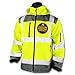 KwikSafety - Charlotte, NC - GALAXY SoftShell Reflective Jacket [LIMITED EDITION PATTERN] Class 3 Water Resistant ANSI OSHA Hi Viz Gear/Yellow 2XL