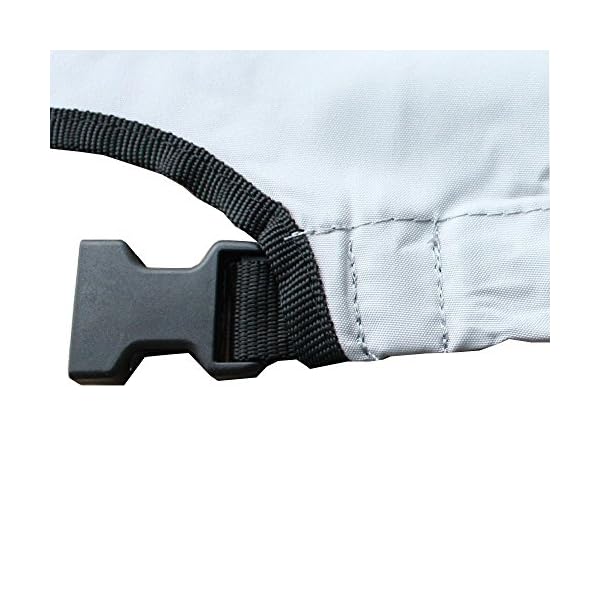 Leader-Accessories-Grey-ShoreGuard-Polyester-Waterproof-Outboard-Motor-Hood-Cover