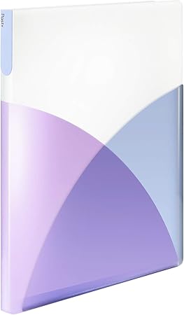Amazon プラス クリアファイル 縦 40ポケット Pasty 98 413 ブルーベリーパープル クリアホルダー 文房具 オフィス用品