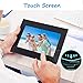 Dhwazz 8 Inch WiFi Digital Photo Frame, IPS Electronic Digital Frame with LCD Touch Screen, 16GB Internal Storage, Wall-Mountable, Display and Share Photos Instantly via Mobile APP
