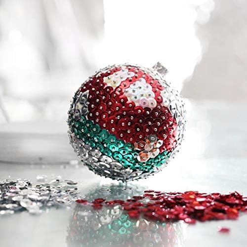 Rainbow colored sequins, 6mm diameter, free crafts product.