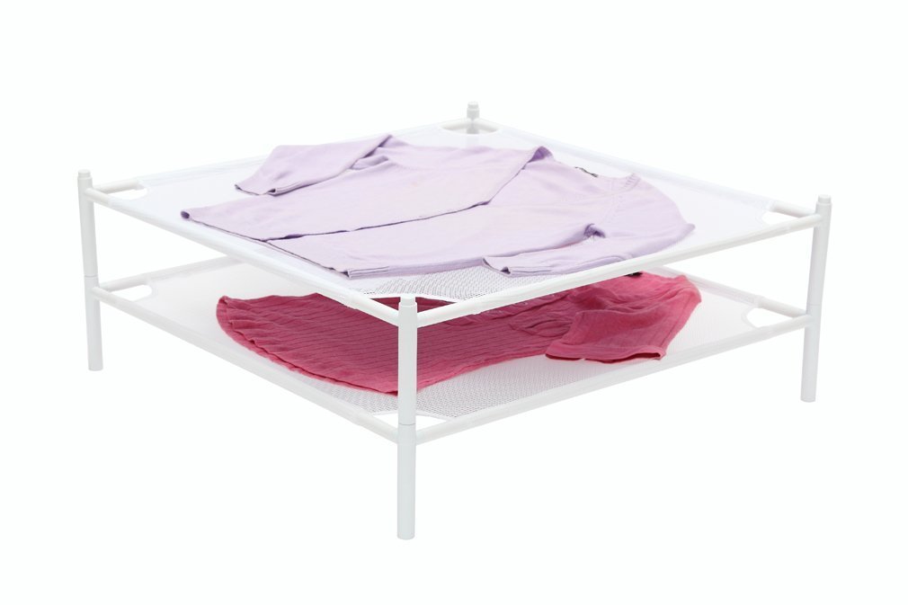 STORAGE MANIAC 2Pack Stackable Mesh Sweater DryingRack, White eBay