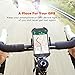 TaoTronics Bicycle Bike Phone Mount Holder, 360 Degrees Rotatable, with Slide-Proof Clamp, Rubber Strap, for Universal iOS Android Smartphones, GPS, and Other Devices