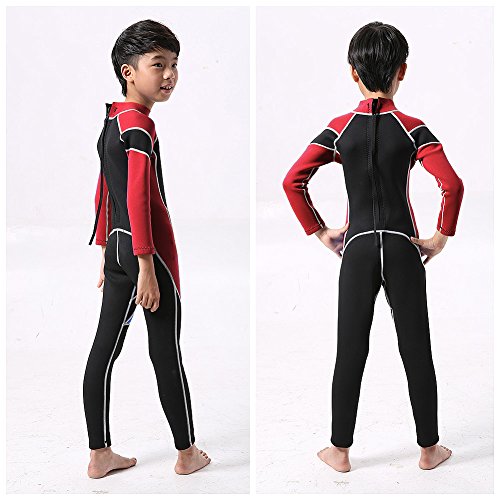 image for IREENUO Kids Wetsuit Neoprene 2.5mm Thick Long Sleeve One Piece UV Pro