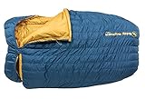 Big Agnes King Solomon 15 Degree Sleeping Bag, Blue, Double Wide - Right Zip