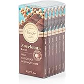 Venchi - Bundle of 6 Milk Chocolate and Hazelnut Bars, 21.16 oz - 3.52oz each bar - Gluten Free - Family Pack