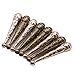 JETEHO 8 PCS Bolo Tie Tips Replacement End Caps for Cord or Leather, Antique Bronze & Gold