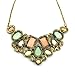 HuntGold Hot Luxury Jewelry Geometric Polygon Gem Acrylic Pendant Chain Choker Necklace