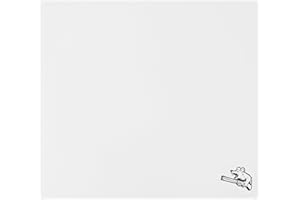 SIROOLAC Glass Gaming Mouse Pad 320mm x 360mm FPS Game Special Tempered Glass Durable 3mm Thickness Accurately and Quickly Shoot Opponents (320mm x 360mm, White)