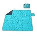 ANJ Outdoors Premium 3-Layer Large Picnic Blanket/Outdoor Blanket with Waterproof Backing and Polar Fleece Top|Portable, Lightweight & Easy to fold|Perfect Camping and Beach Blanket (Teal)thumb 1