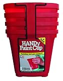 HANDy 1504-PK Paint Cup (4 Pack), Red