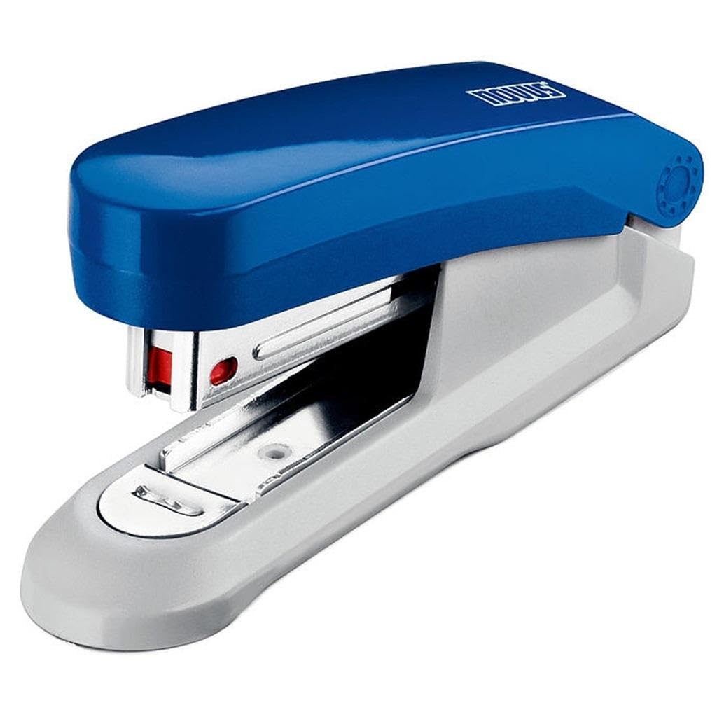 Novus E 15 15 Sheet Capacity Compact Stapler with Integrated Staple Remover - Blue/ Grey