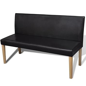 Amazon Com Vidaxl Dark Brown Wooden Bench Seat Sofa Seating