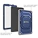Fintie Shockproof Case for Amazon Fire HD 8 Tablets (7th and 8th Generation, 2017 and 2018 Releases) - [Tuatara Magic Ring] [360 Rotating] Multi-Functional Grip Stand Carry Cover, Navy