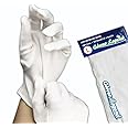 Gloves Legend 100% Cotton White Gloves For Work Safety Jewelry Coin Silver Inspection For Men - Size Large, XL