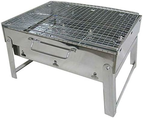 Luckiests Portable Foldable Outdoor Camping Hiking Beach BBQ Charcoal Tool Grill Rack Folding Picnic Stand Cooking tool