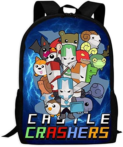 YSFyineeCastle-pink-knight-Crasher Unisex Men Women Backpack Shoulder Bags Knapsack Boys Girls Laptop Outdoor