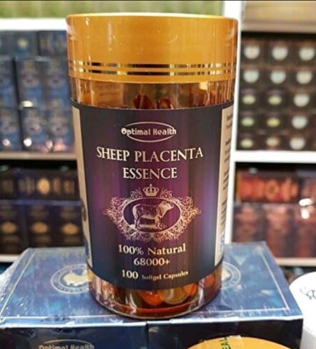 Optimal Health Sheep Placenta 68000+ 100 Capsules Health Beauty Skin