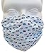 Breathe Healthy Dust, Allergy & Flu Mask (Child Size) Comfortable, Reusable Protection Pollen; Germ Killing Agent; Fish Design, White/Blue