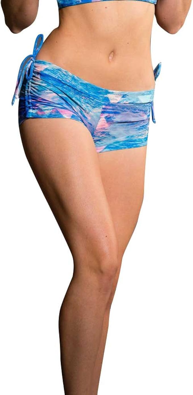 onzie side string yoga shorts