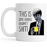 HAESTGIIO Novelty Ceramic Coffee Mug 11 Oz This is some Serious Gourmet Shit Mug Gifts Anniversary Birthday Christmas Mugs Tea Cups Home Decor
