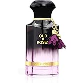 AHMED Oud & Roses 60mL Unisex Oriental Perfume for Men and Women a Woody Floral Oriental Fragrance with Oudh (Frankincense) and Rose Accords