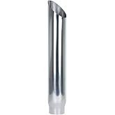 Pypes Exhaust (EVT506-36AC) 5" In x 6" Out x 36" Long Polished Stainless Steel Exhaust Stack Tip,Silver